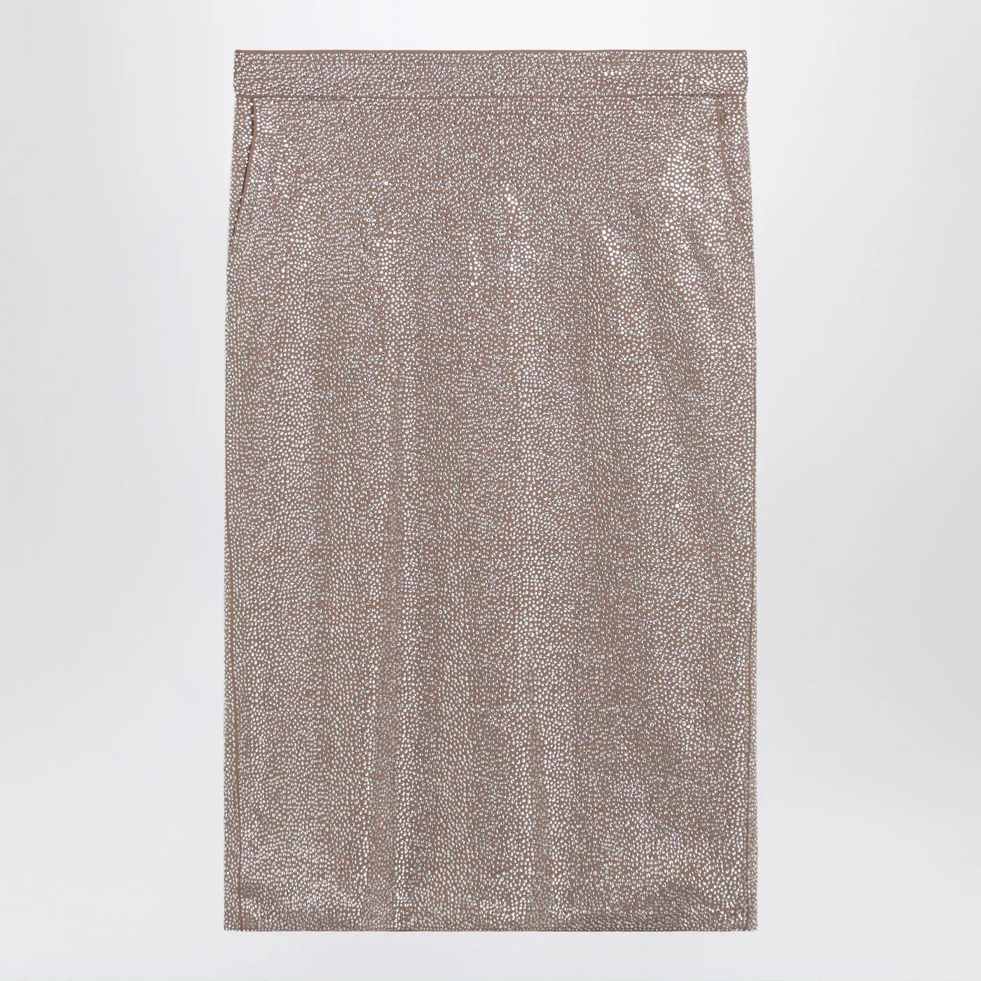 Giuseppe di Morabito Midi skirt with silver rhinestones