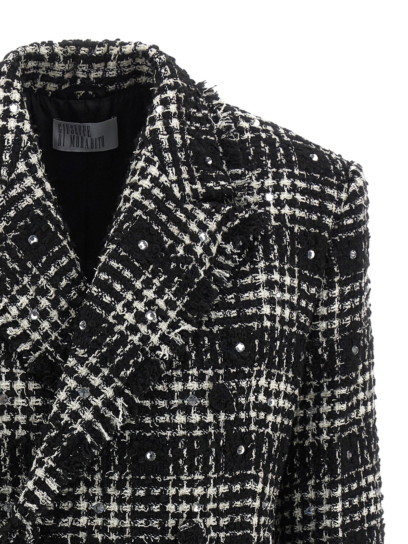 Giuseppe Di Morabito Tweed And Rhinestone Blazer