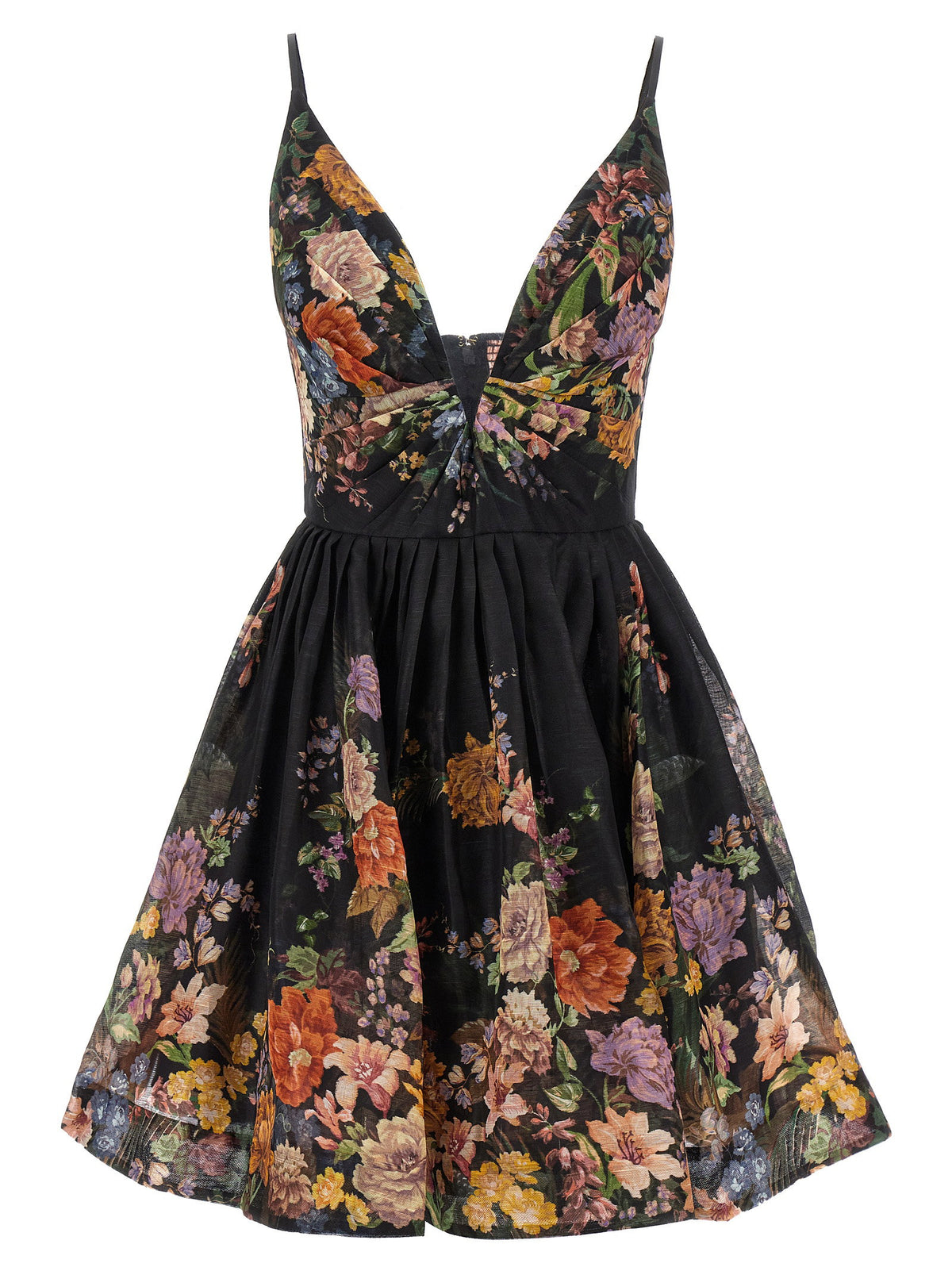 Zimmermann Pavilion V Neck Mini Dress