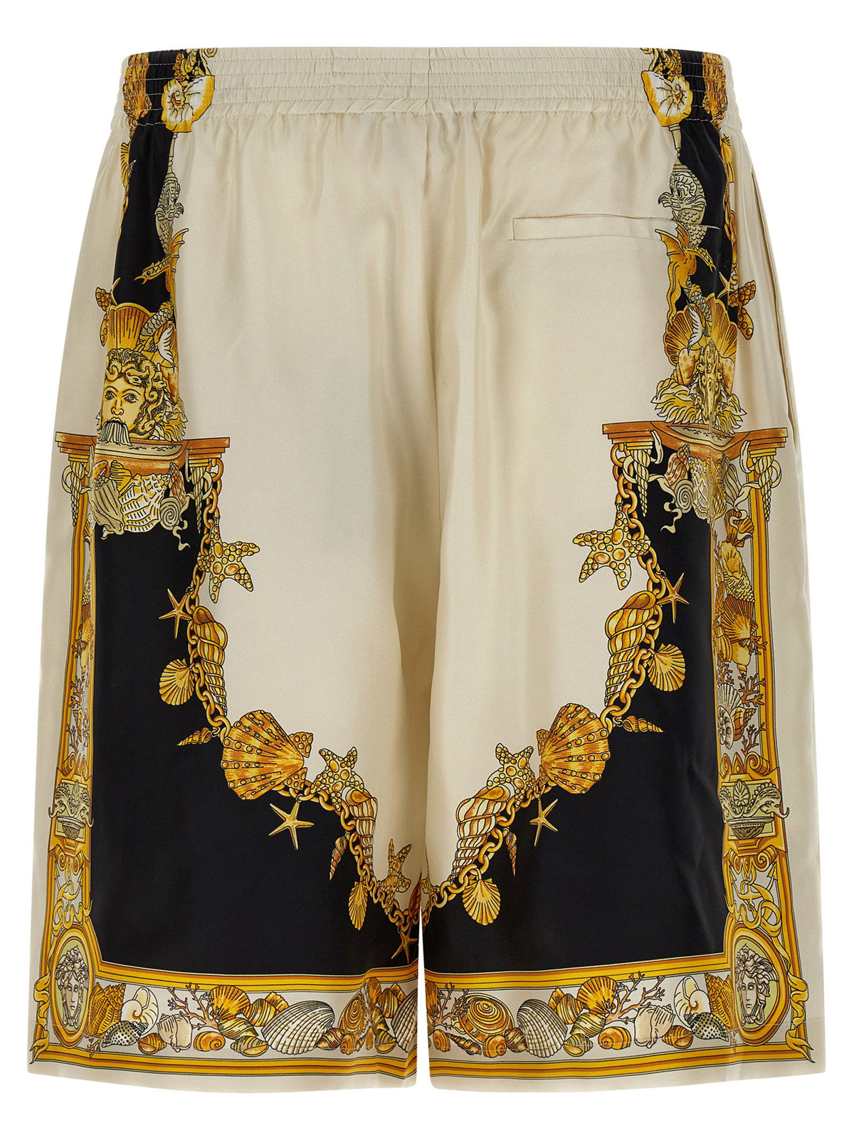 Versace Coral Theatre Print Bermuda Shorts