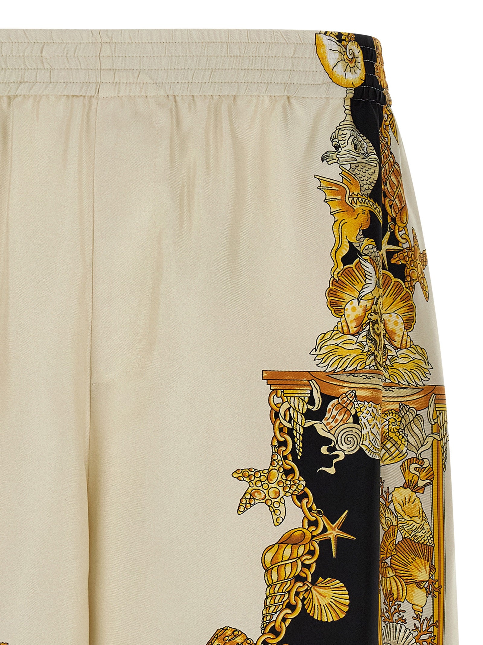 Versace Coral Theatre Print Bermuda Shorts