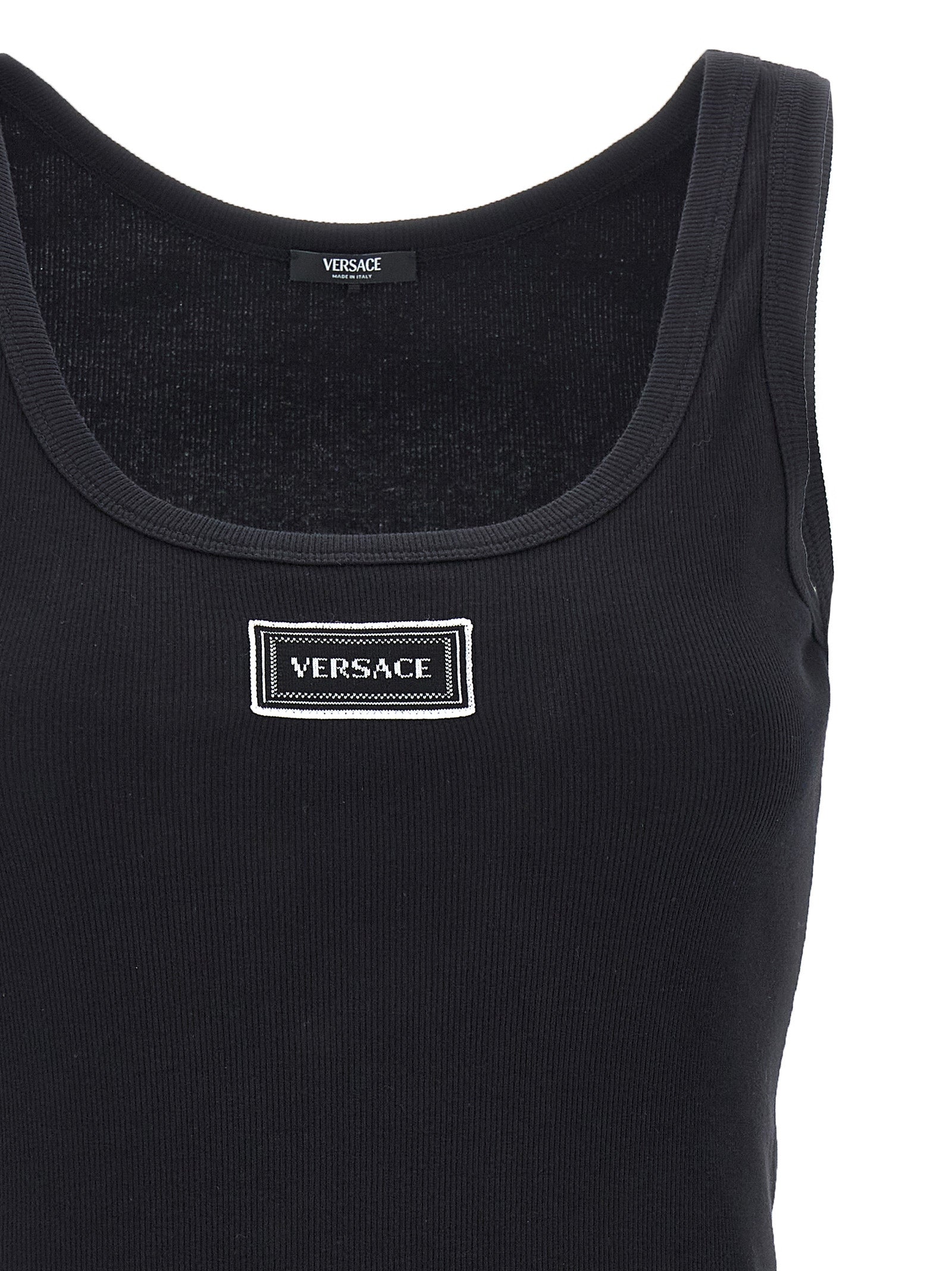 Versace 90s Vintage Logo Tank Top