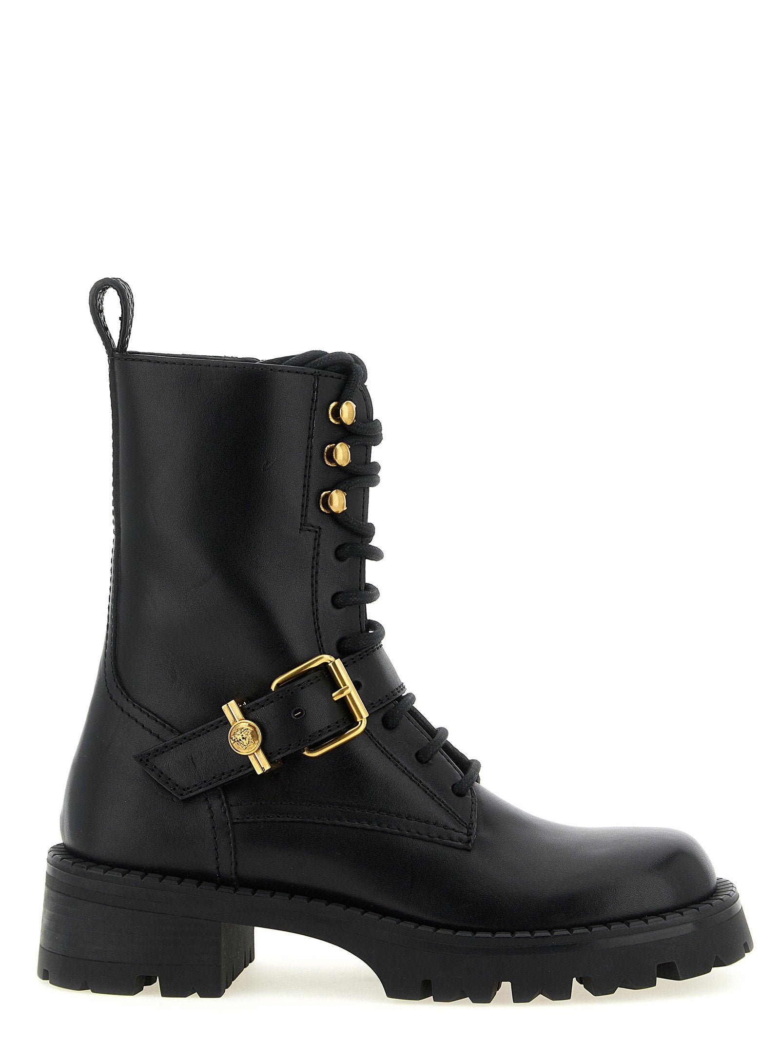 Versace Ankle Boots With Buckle