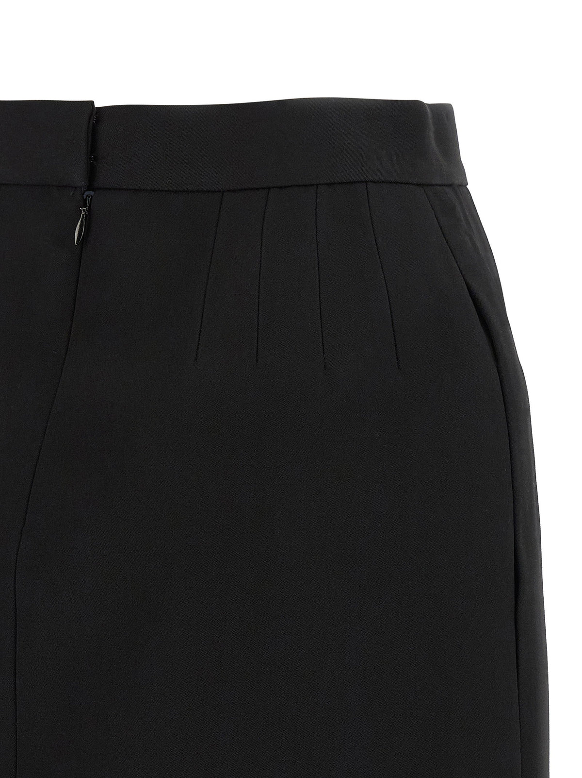 Versace Grain De Poudre Wool Skirt