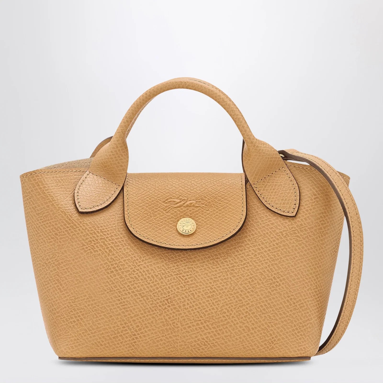 Longchamp XS Épure shopping bag in Dulce coloured leather