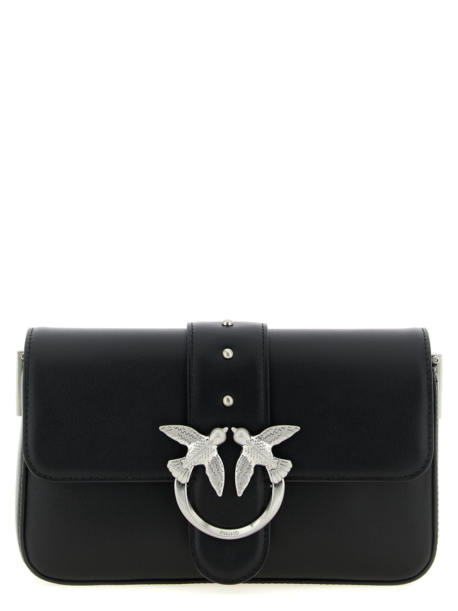 Pinko Mini Love Slouchy Shoulder Bag