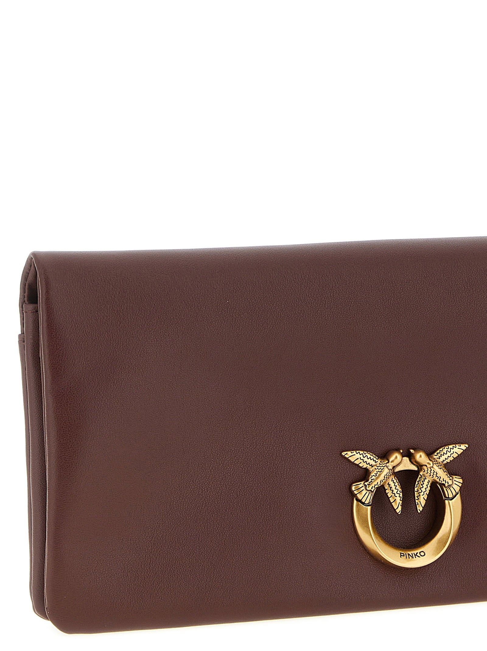 Pinko Medium Love Click Soft Horizontal Clutch Bag