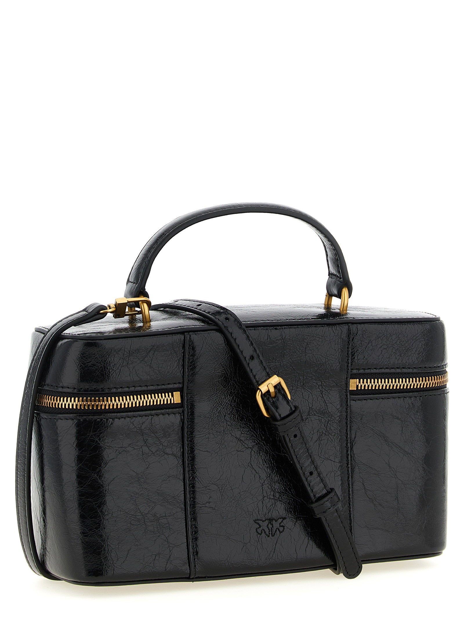 Pinko Crumpled Effect Leather Handbag