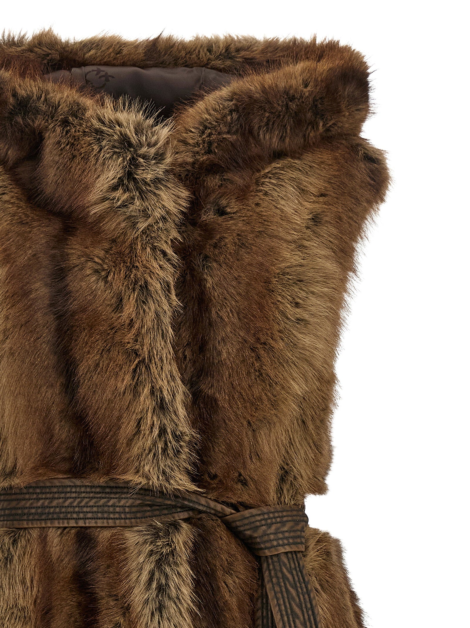 Pinko Galearis Faux Fur Vest