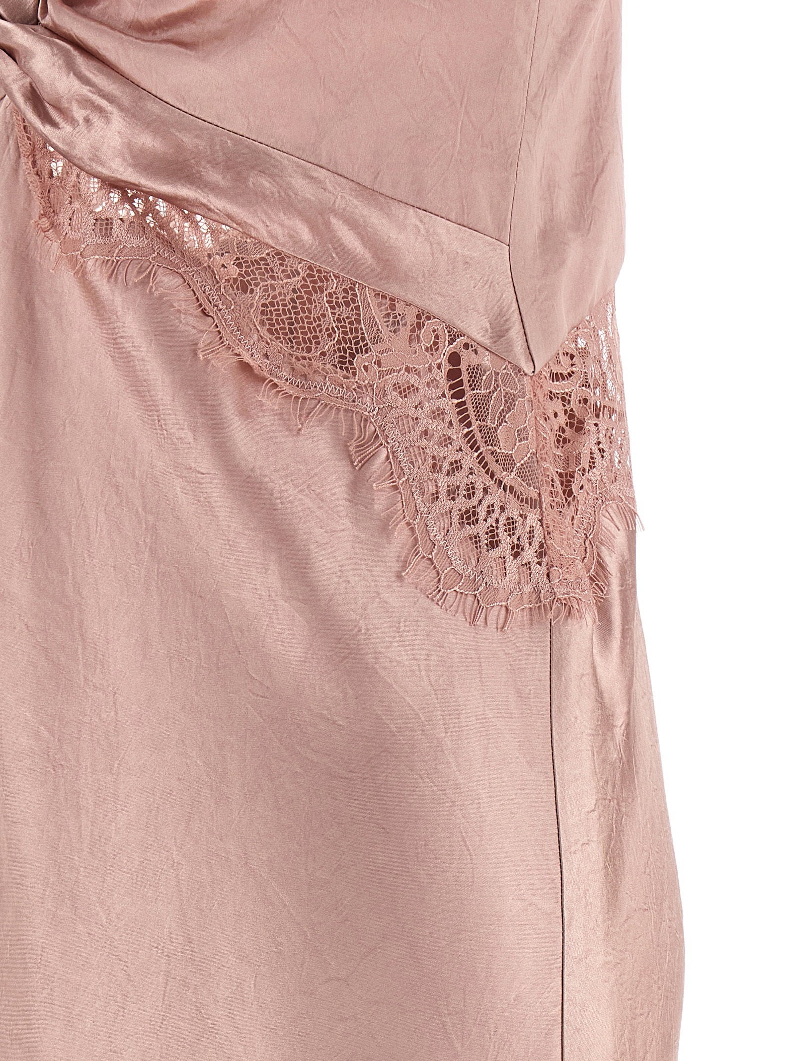 Pinko Satin And Lace Dress