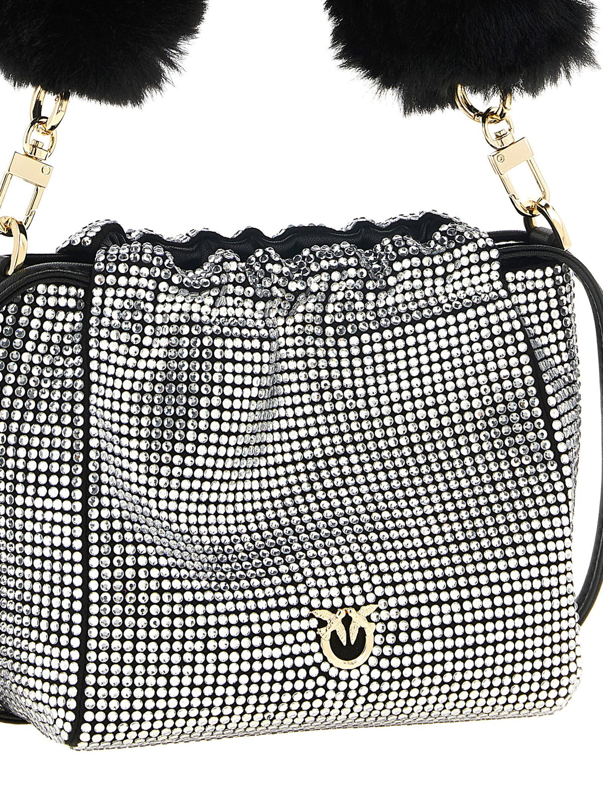 Pinko Rhinestone Bucket Bag