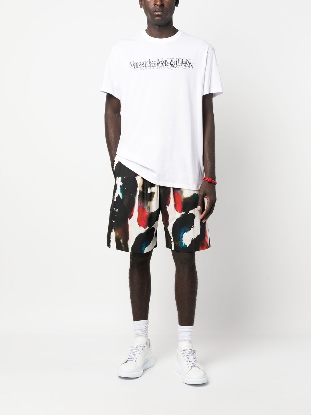 Alexander McQueen Straight Print Shorts