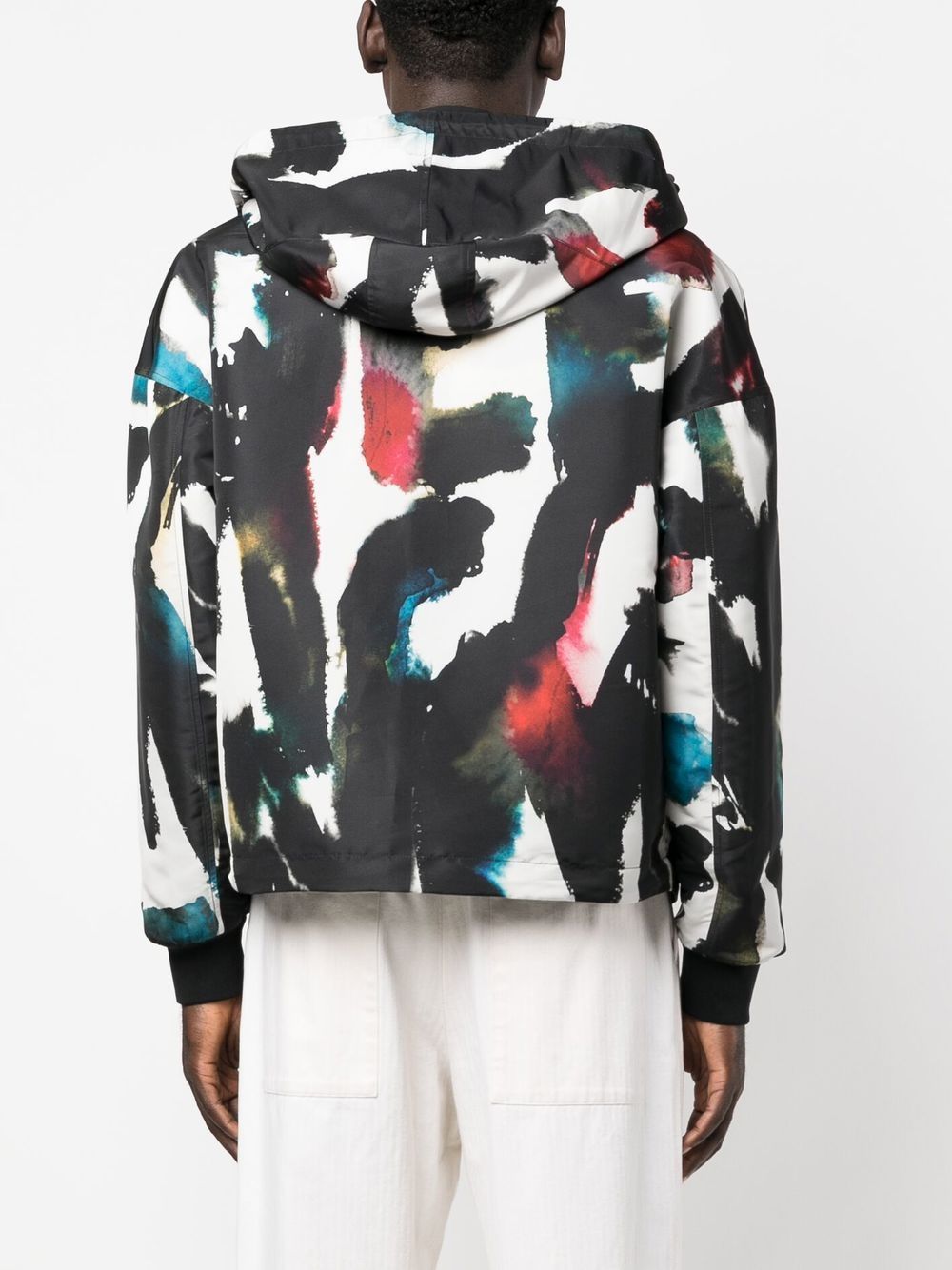 Alexander McQueen Graffiti-print Hooded Windbreaker