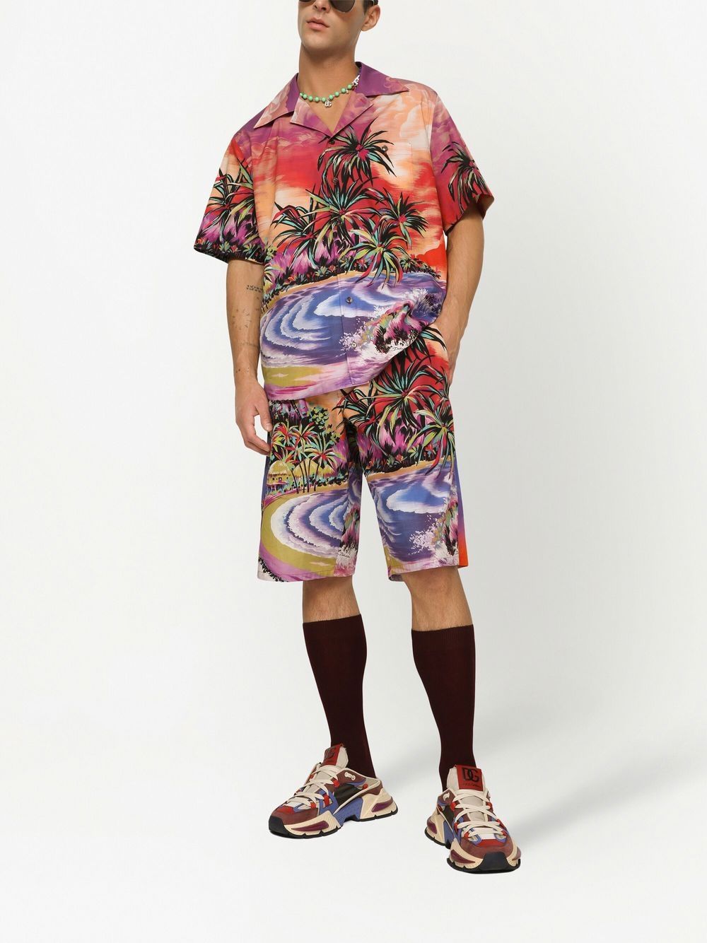 Dolce & Gabbana graphic-print bermuda shorts