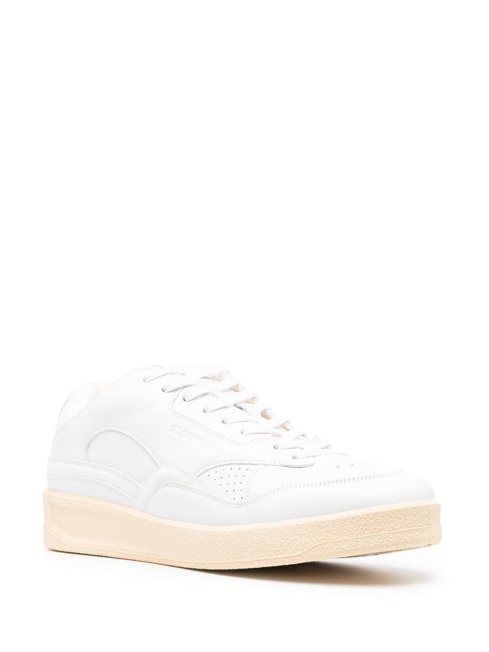 Jil Sander panelled low-top leather sneakers