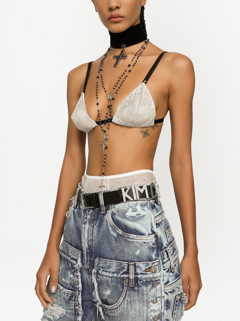 Dolce & Gabbana logo-lettering Leather Belt