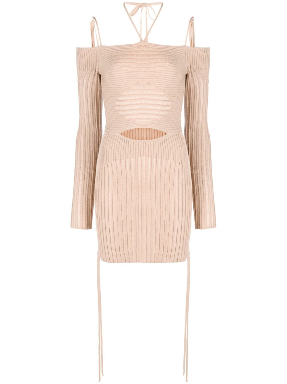 AndreĀdamo AndreÄdamo Knit ribbed mini dress
