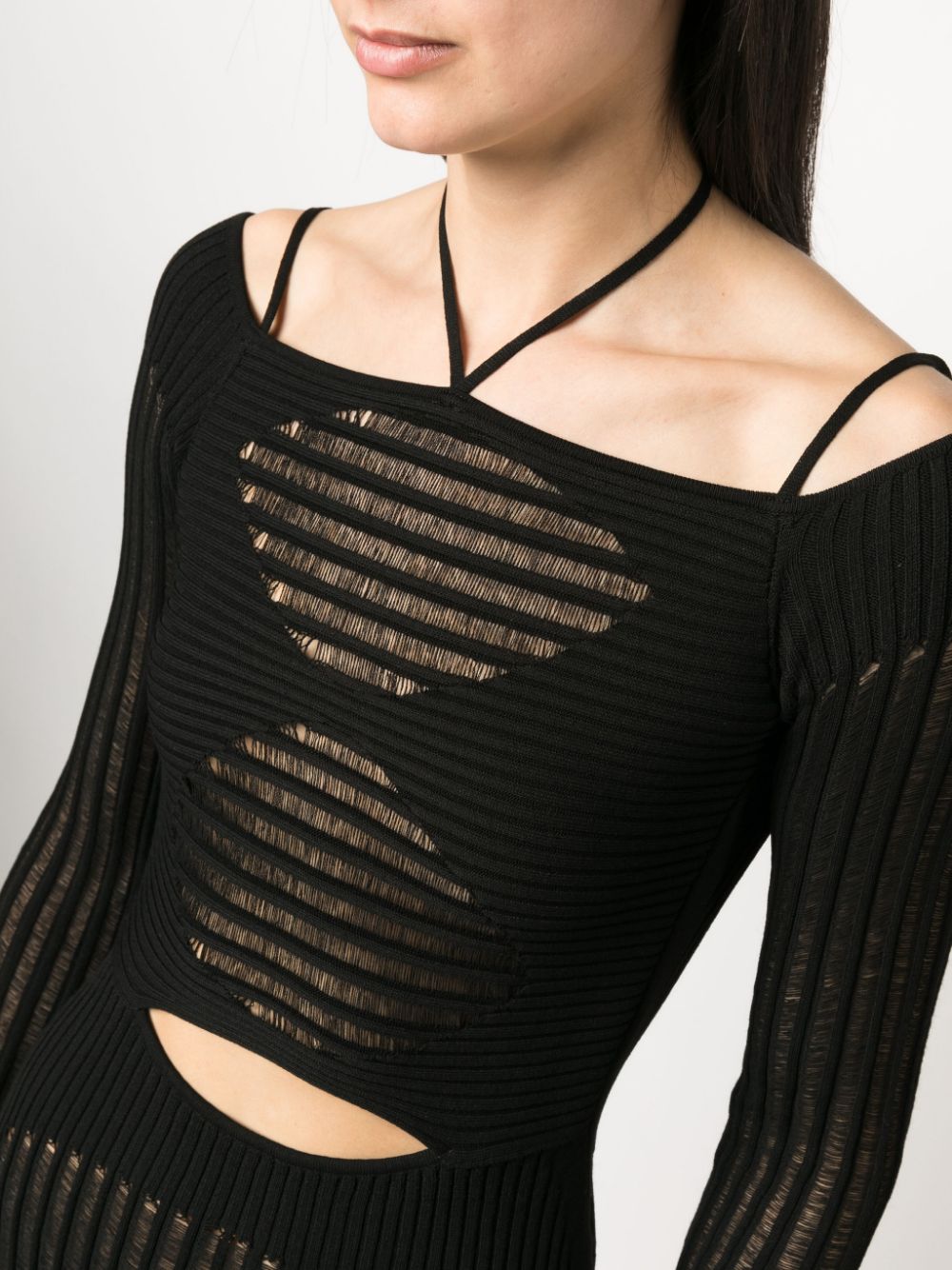 AndreĀdamo AndreÄdamo Knit ribbed mini dress