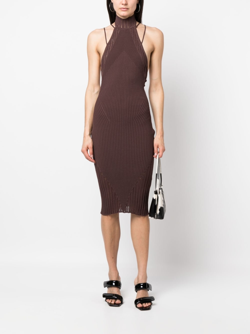 AndreĀdamo AndreÄdamo Ribbed midi dress