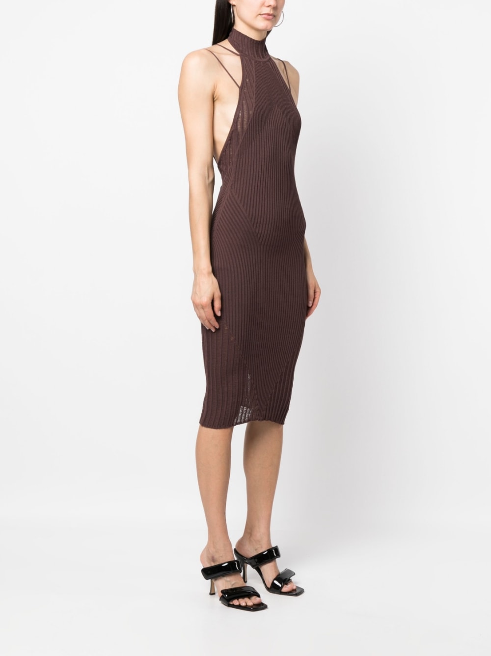 AndreĀdamo AndreÄdamo Ribbed midi dress