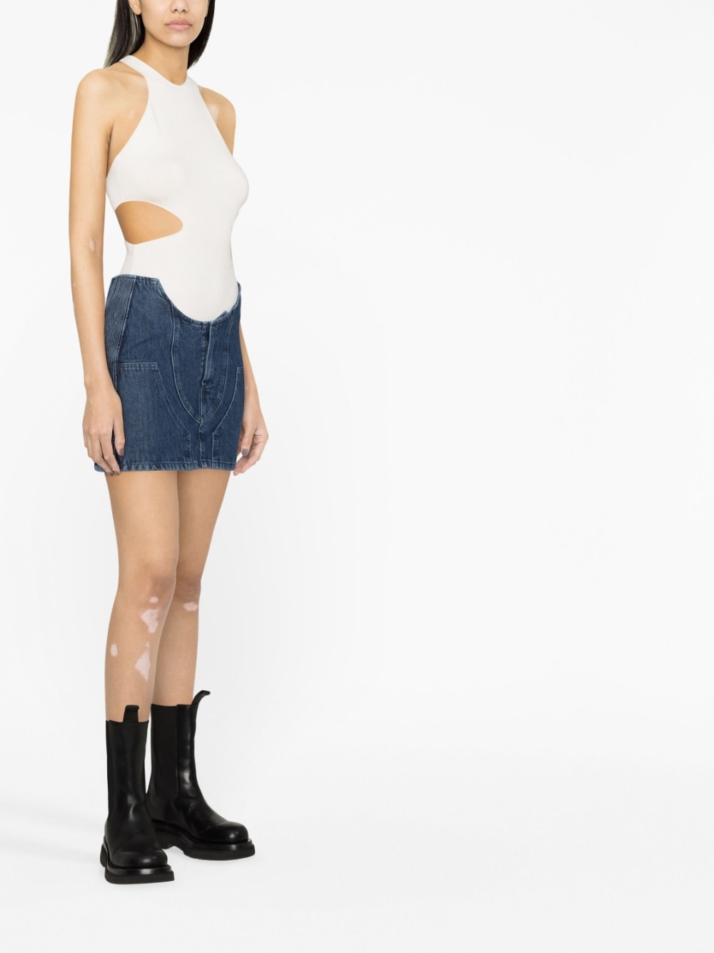 Off White Denim mini skirt