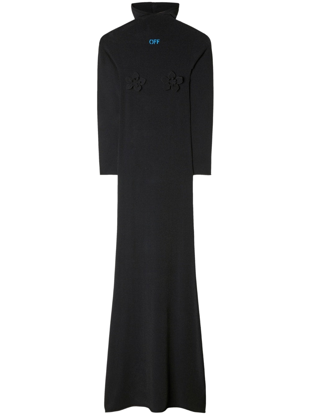 Off White High-neck long dress