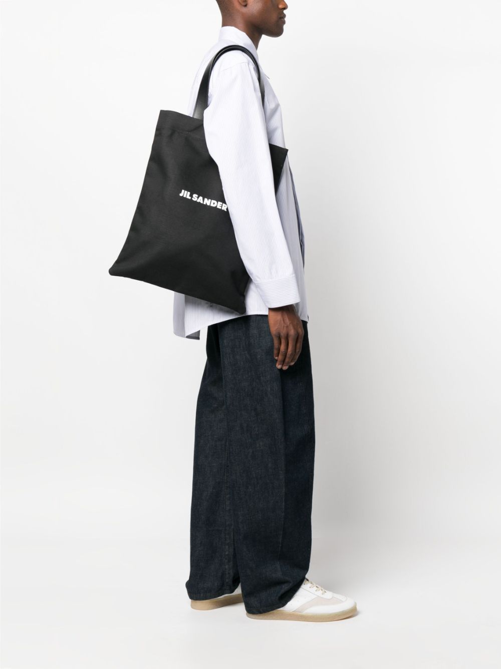 Jil Sander logo-print tote bag