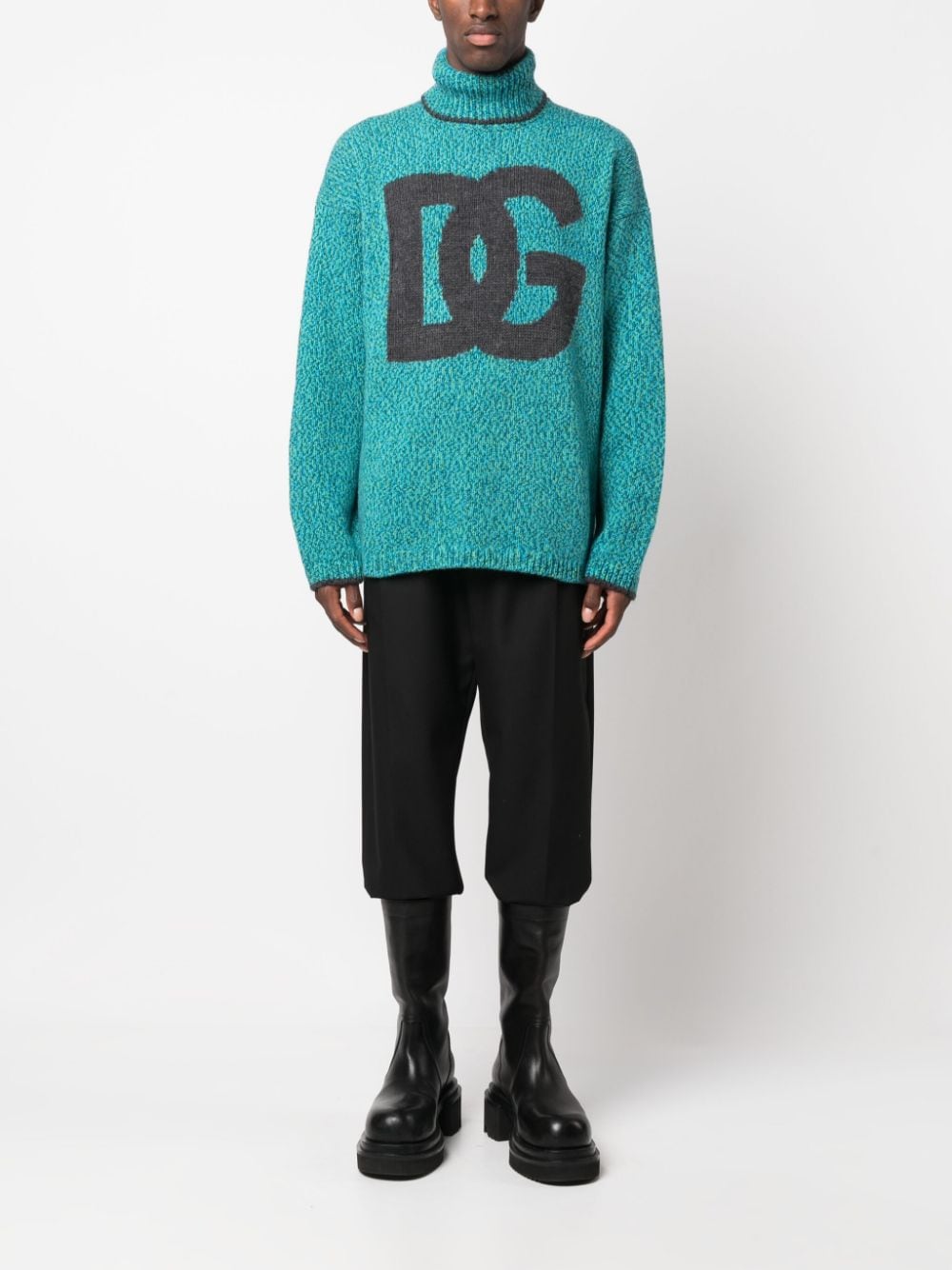 Dolce & Gabbana intarsia-knit logo jumper