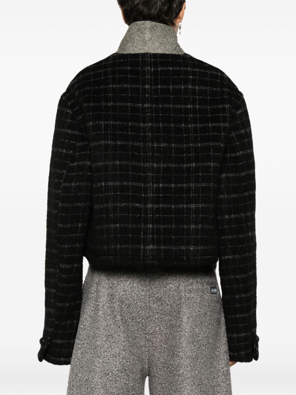 Etro Checked crop jacket
