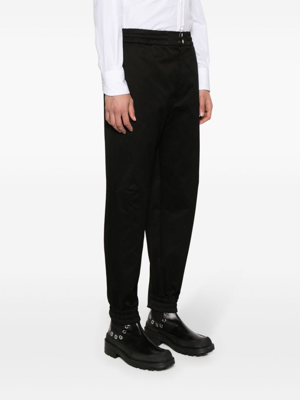 Alexander McQueen Tapered-leg cotton trousers