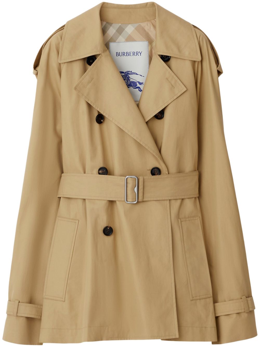 Burberry Belted Cotton Trench Coat