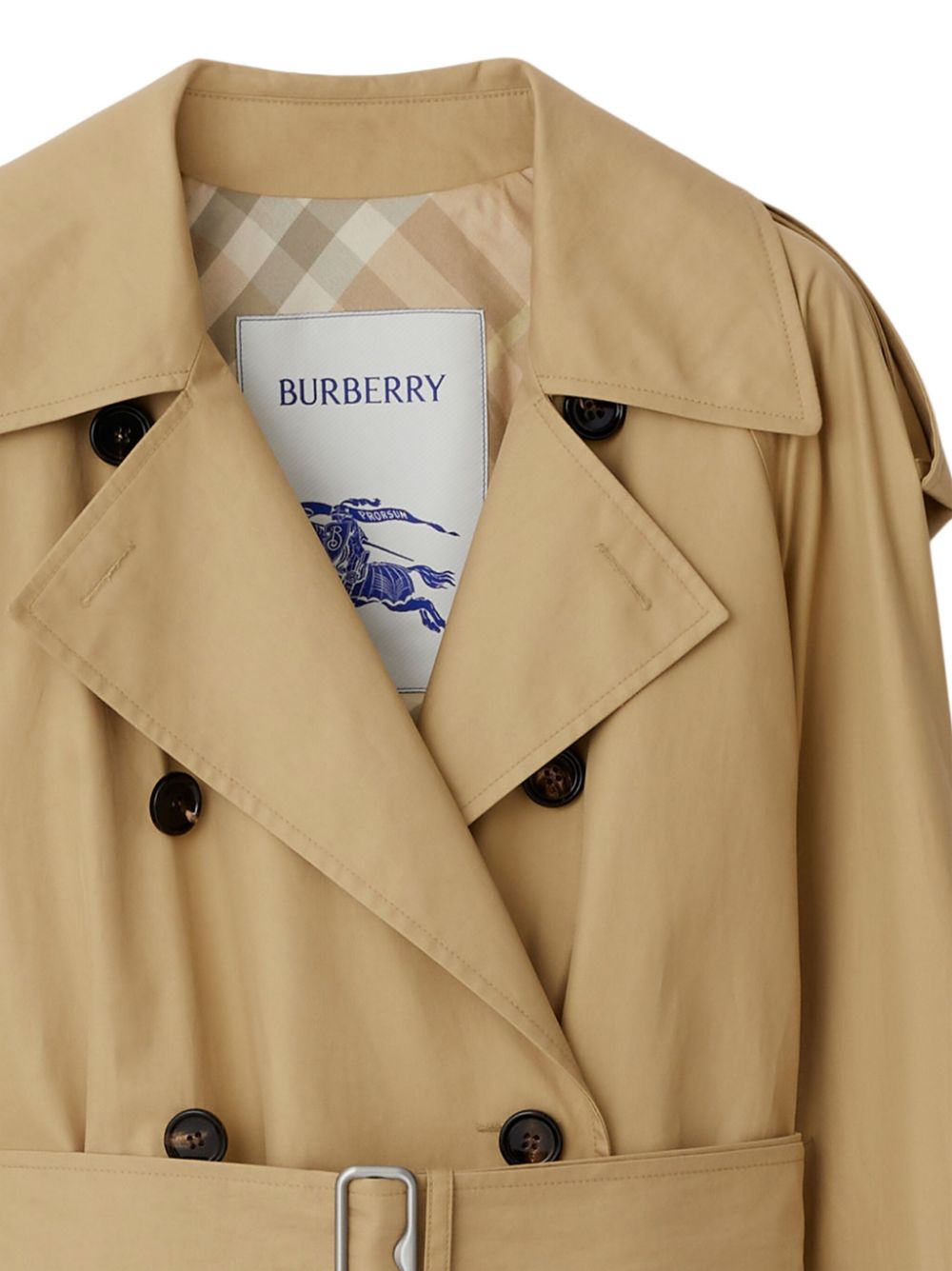 Burberry Belted Cotton Trench Coat