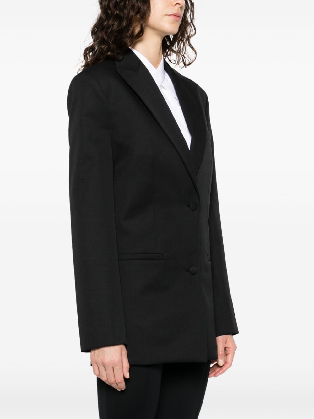 Off White single-breasted virgin-wool blazer