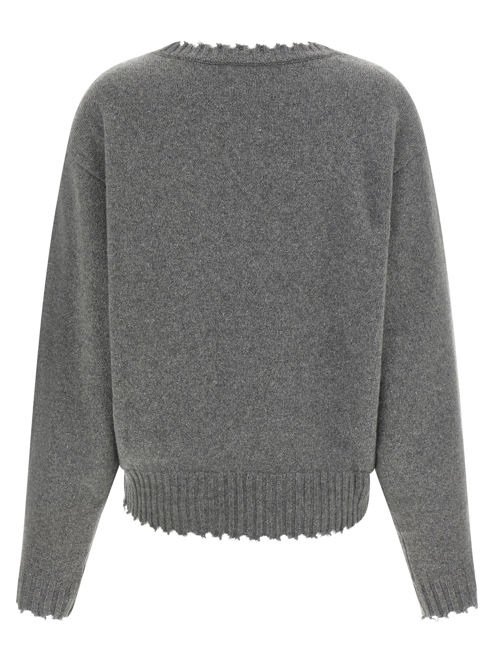 Nude Fringed Hem Sweater