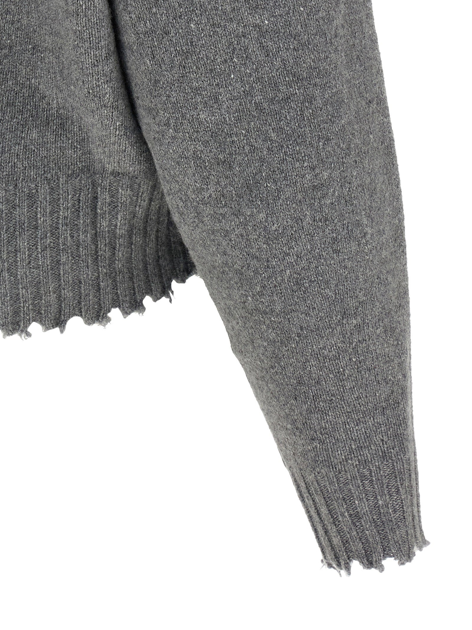 Nude Fringed Hem Sweater