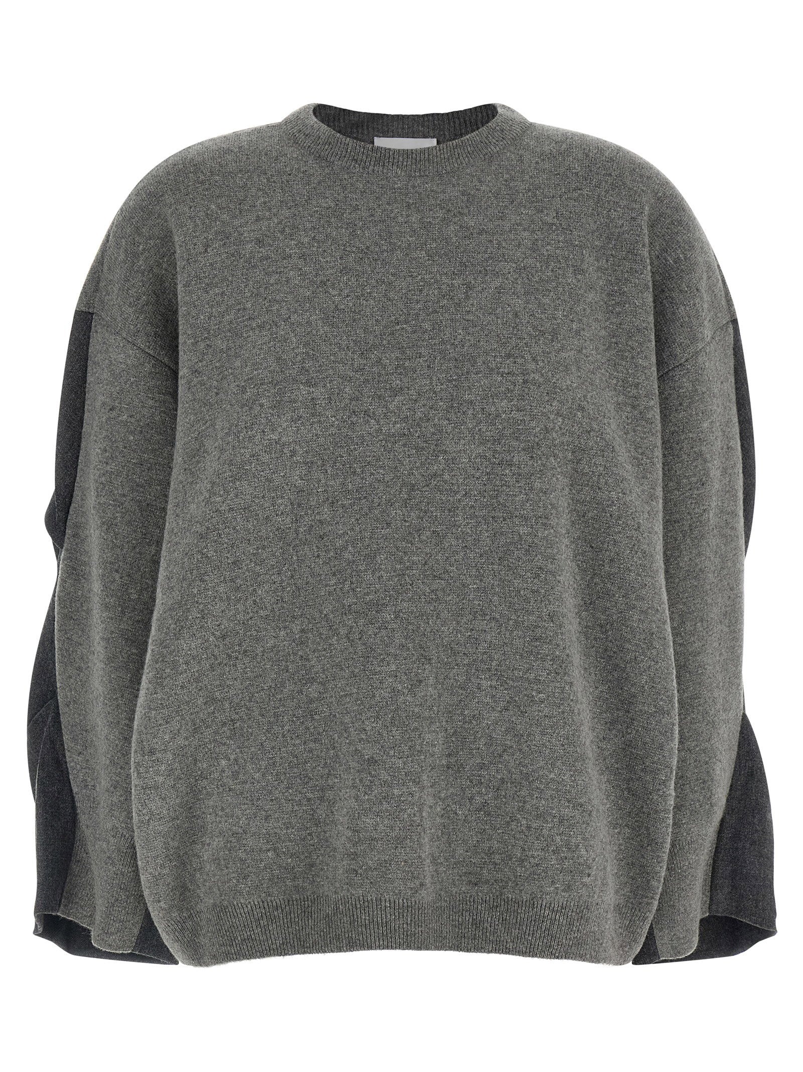 Nude Two-tone Sleeve Sweater