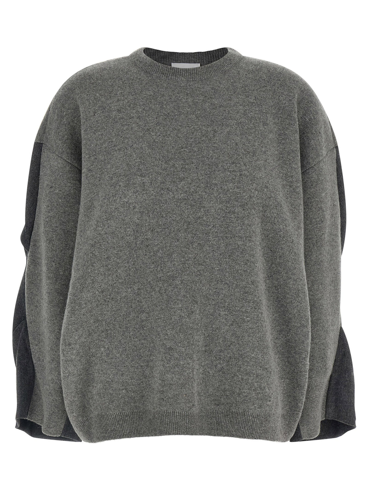 Nude Two-tone Sleeve Sweater