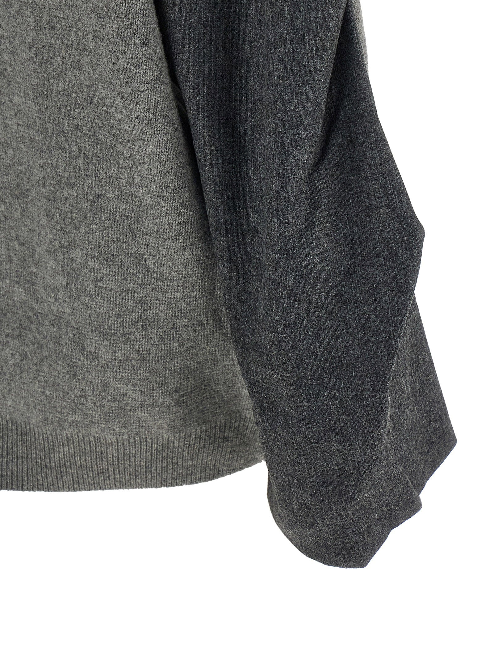 Nude Two-tone Sleeve Sweater