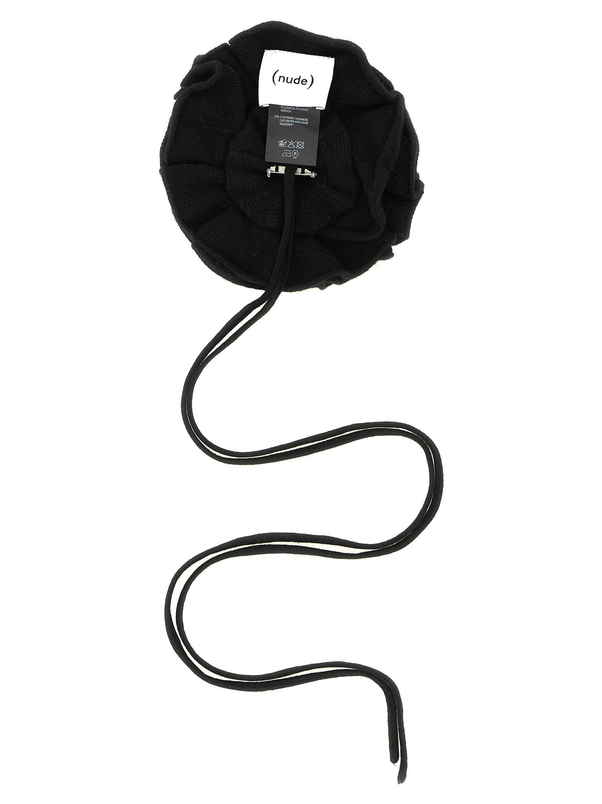 Nude Knitted Brooch With Lace