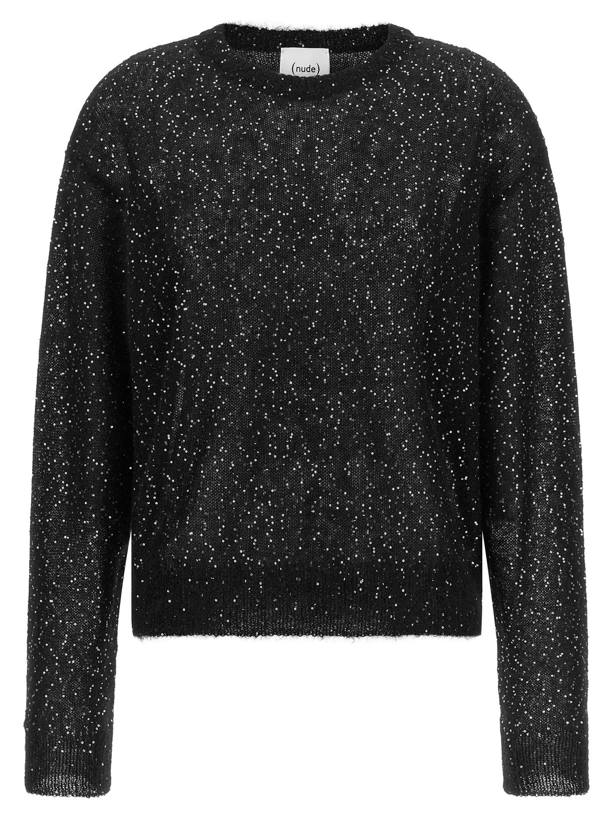 Nude Micro Sequin Sweater