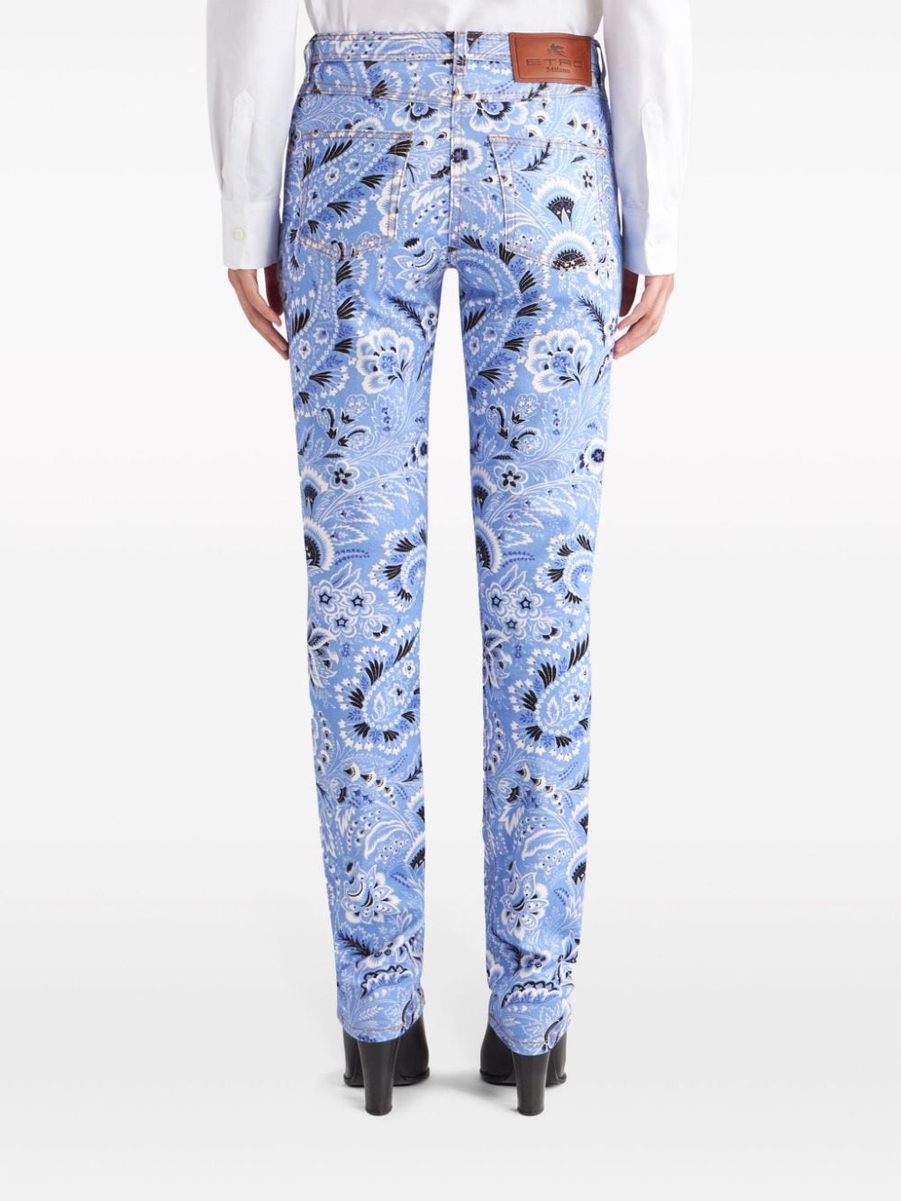Etro Bandana-print skinny jeans