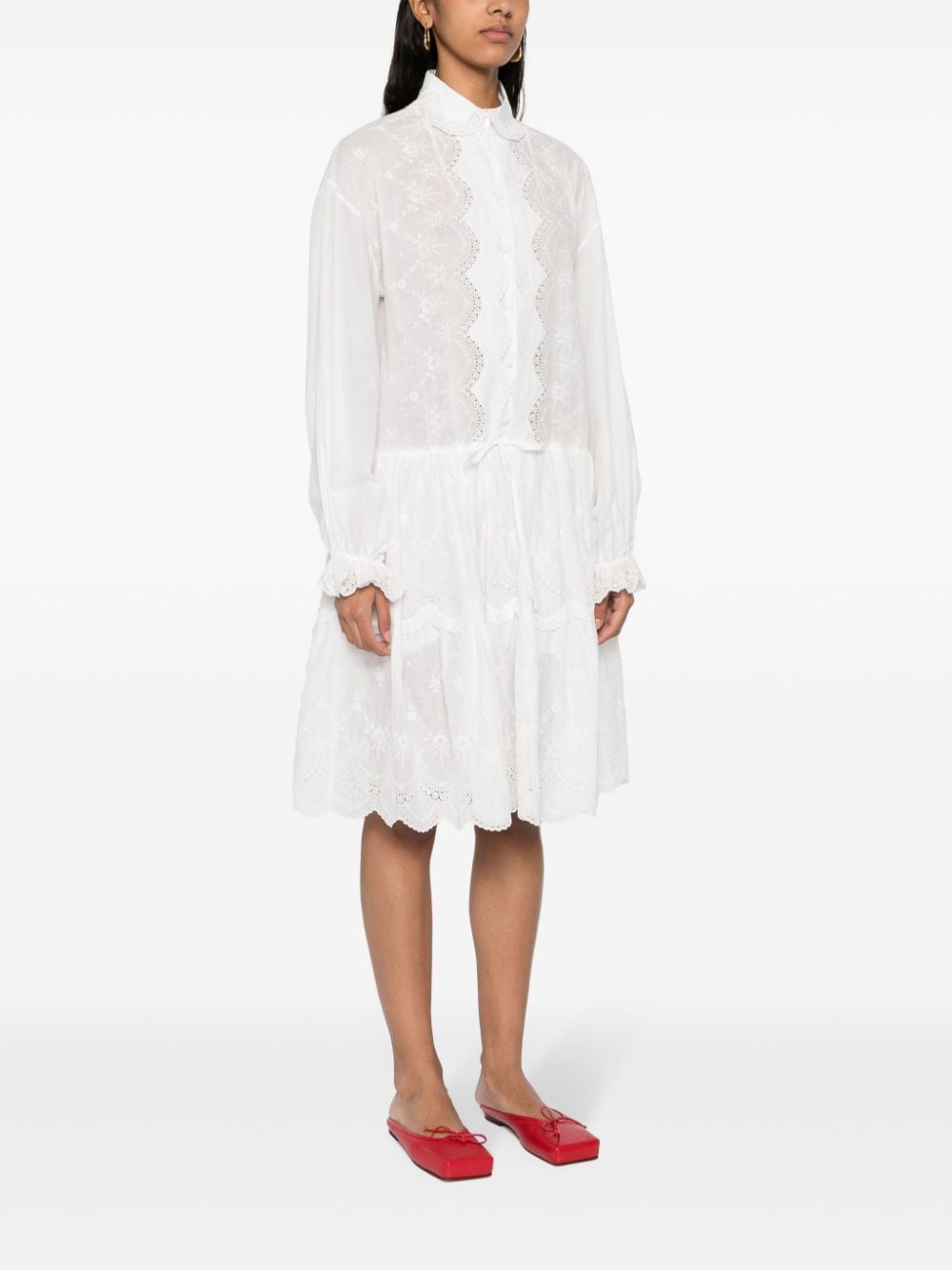 Ermanno Scervino Embroidered shirt dress