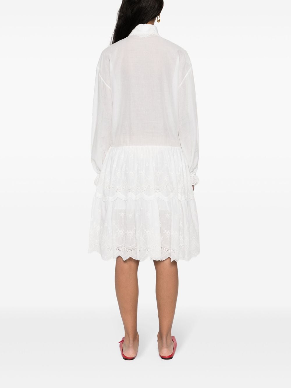 Ermanno Scervino Embroidered shirt dress