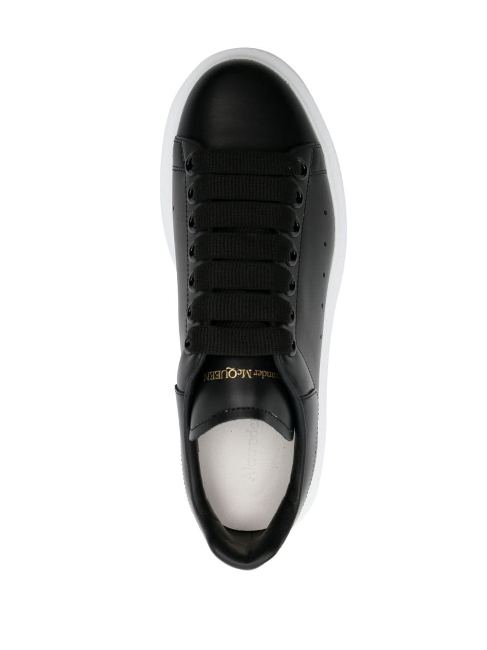 Alexander McQueen Black Leather Sneakers