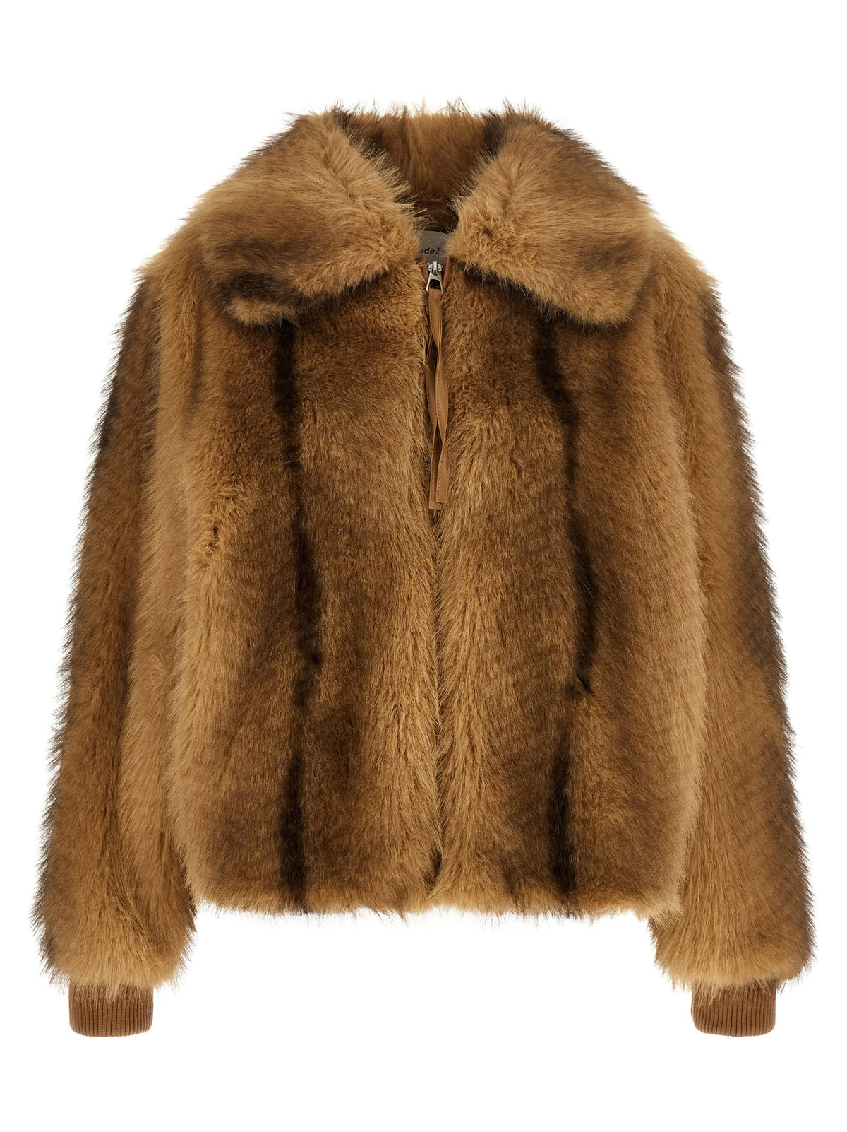 Nude Eco-fur Long Hair
