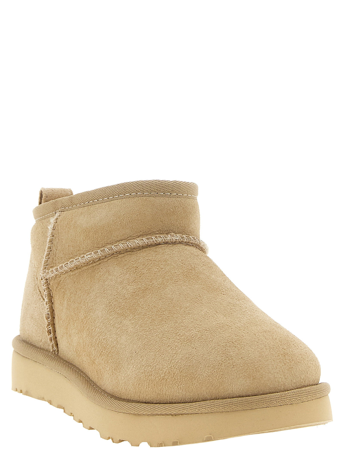 UGG Classic Ultra Mini Beige Ankle Boots