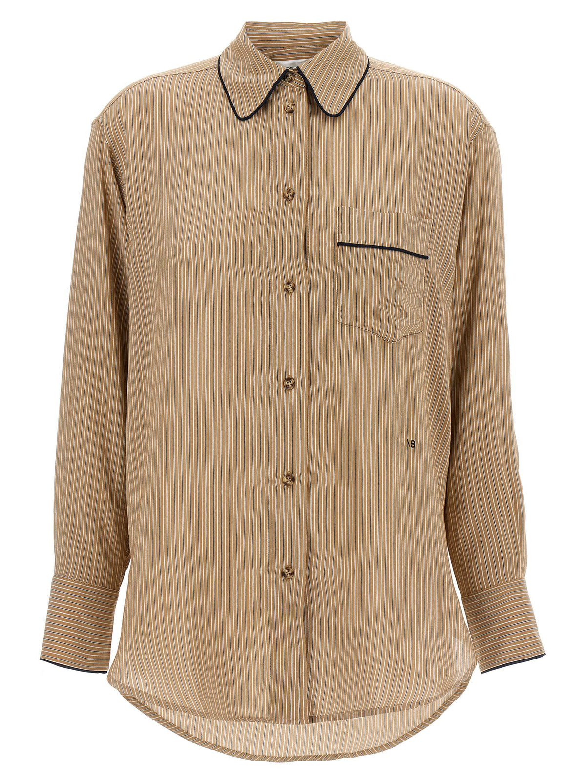 Victoria Beckham Piping Detail Pyjama Shirt