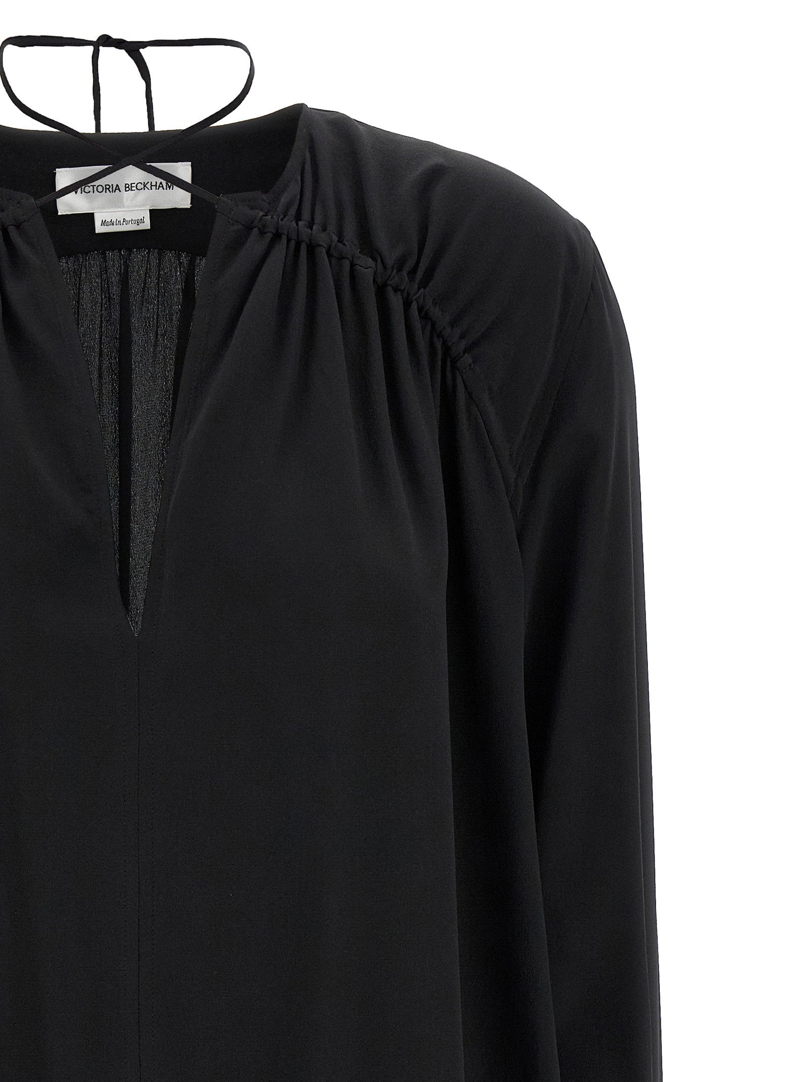 Victoria Beckham Gather Detail Tie Blouse