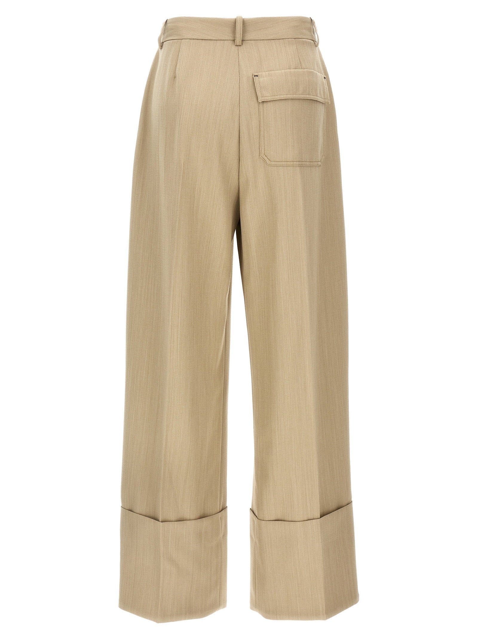 Victoria Beckham Maxi Turn-up Pants