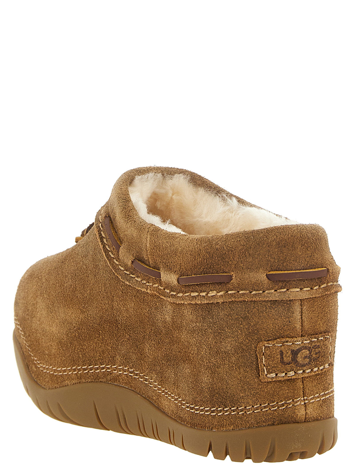 UGG Brown Bucked Sabots